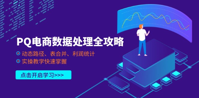 （14240期）PQ电商数据处理全攻略，动态路径、表合并、利润统计，实操教学快速掌握-复盘人