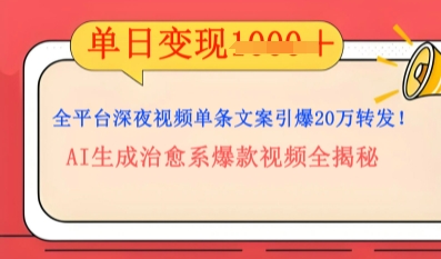 全平台深夜文案新风口：DeepSeek生成百万播放量金句，治愈系内容涨粉速度快4倍-复盘人
