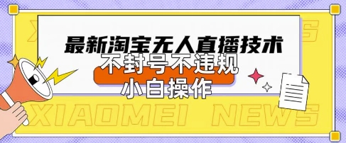 2025年淘宝无人直播带货10.0.全新技术，不违规，不封号，纯小白操作，日入数张【揭秘】-复盘人