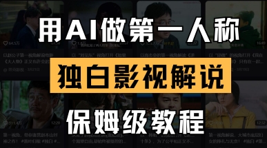 用AI做第一人称独白影视解说，手把手教学，保姆级教程-复盘人
