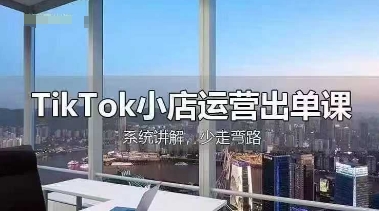 TikTok小店运营出单课，从开店选品、运营出单、发货回款，进行全流程讲解-复盘人